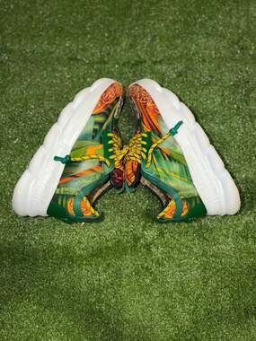 Versace Chain Reaction Sneakers Tropical Green Multi Pattern Size 45
